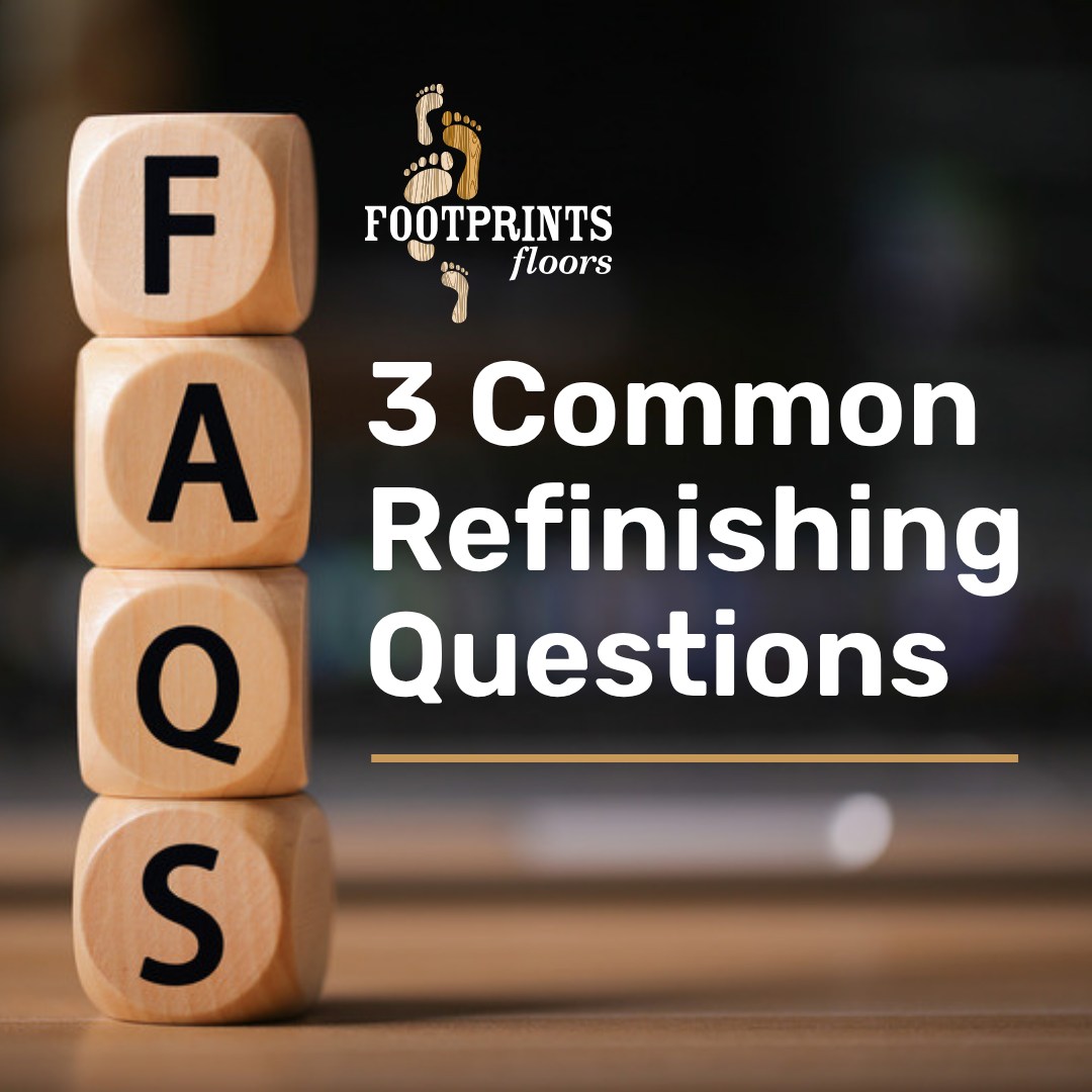 Refinishing your floors can feel like a big job, and it's totally normal to have questions! Here are a few we hear all the time from homeowners:

❓ How long does refinishing take?
Refinishing can take 3 to 5 days, depending on the size and condition of your floors. Plan for extra drying time: 24–48 hours before walking on it, and about 3 days before moving furniture back in.

❓ Can I stay in my home during the process?
In most cases, yes—but be prepared for some noise, dust, and strong odors, especially if oil-based finishes are used.

❓ How often should hardwood floors be refinished?
Typically, every 7 to 10 years, but that depends on traffic, pets, and wear. If your floors are looking dull or scratched, it might be time!

Have more questions? Footprints Floors of East Valley  is your local flooring pro, and we're always happy to help.

Call 480-470-7085 to learn more! 📞


