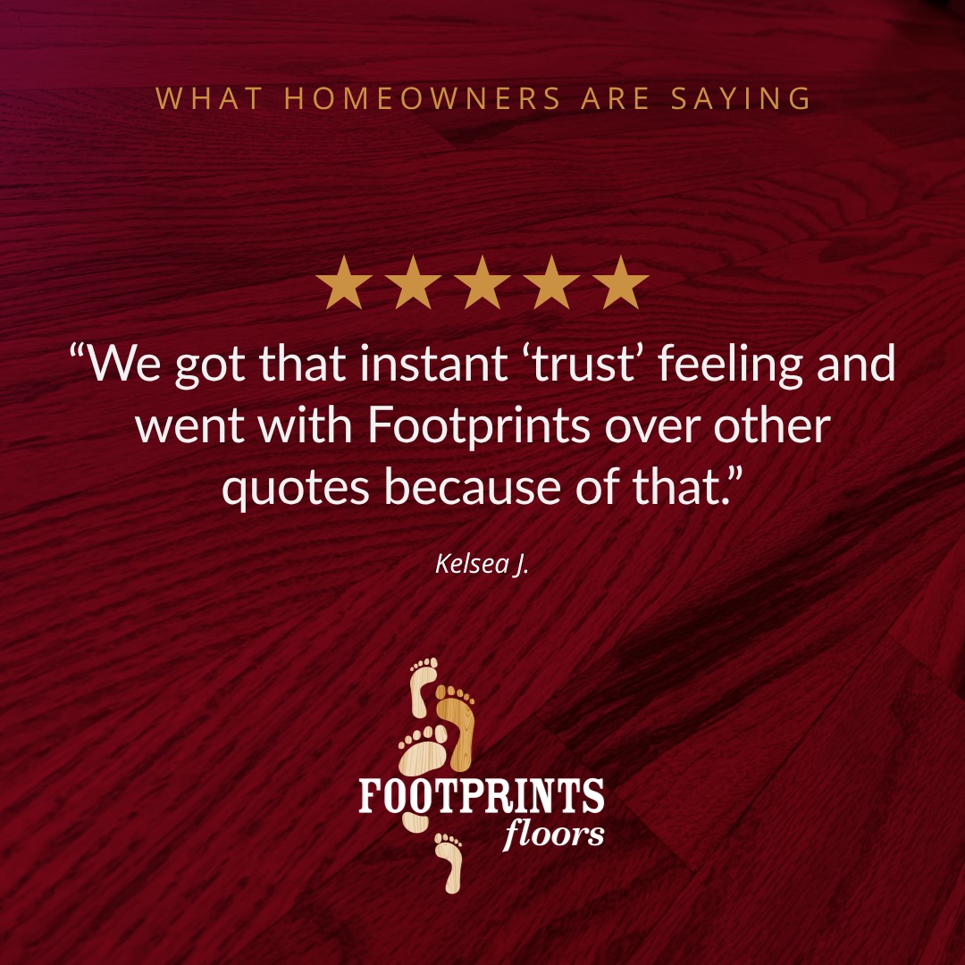 A great floor is only part of a great experience.

For this homeowner, it started with trust from the very first conversation and continued through clear communication, quality work and attention to detail throughout the project.

Feedback like this means a lot to our local teams because it reflects more than the finished result. It reflects the experience along the way.

Thank you for the kind words, Kelsea J. 👣

