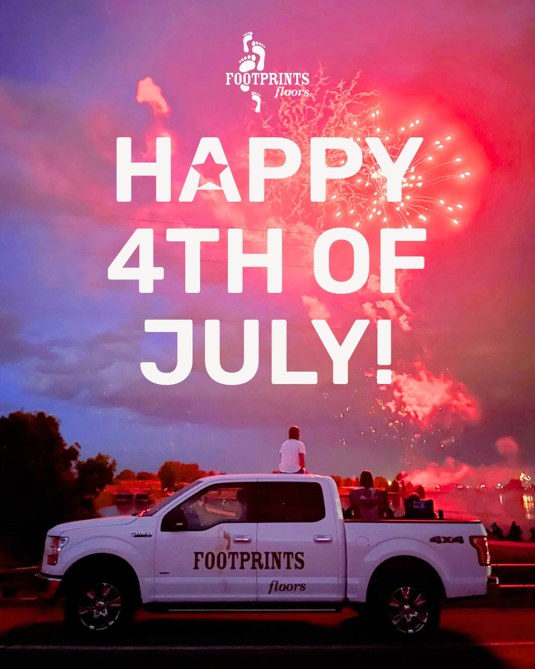 Happy Fourth of July from Footprints Floors!

Whether you're hosting family, firing up the grill, or simply enjoying a long weekend at home, we hope you have a great holiday. We're grateful to help homeowners create spaces where these moments happen every day.

Enjoy the celebration! 🇺🇸

