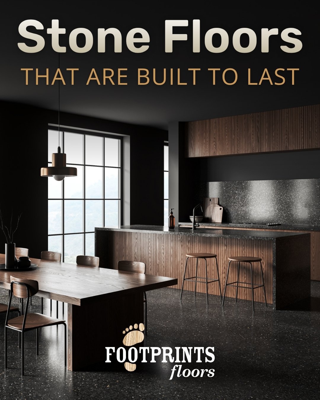 This week, we're shining the spotlight on stone flooring! 🪨
Natural stone has been used in homes for generations and remains a popular flooring choice today. Homeowners can choose from several stone types, each with a different look.
Here are some of the most common options:

🪨 Marble: Known for its distinctive veining
🪨 Slate: Naturally textured with rich colors
🪨 Travertine: Offers warm, earthy tones
🪨 Granite: A durable choice for busy households
At Footprints Floors, we take pride in helping homeowners update their spaces with professional stone flooring installation. Contact us today at Footprints Floors to schedule your free estimate!
