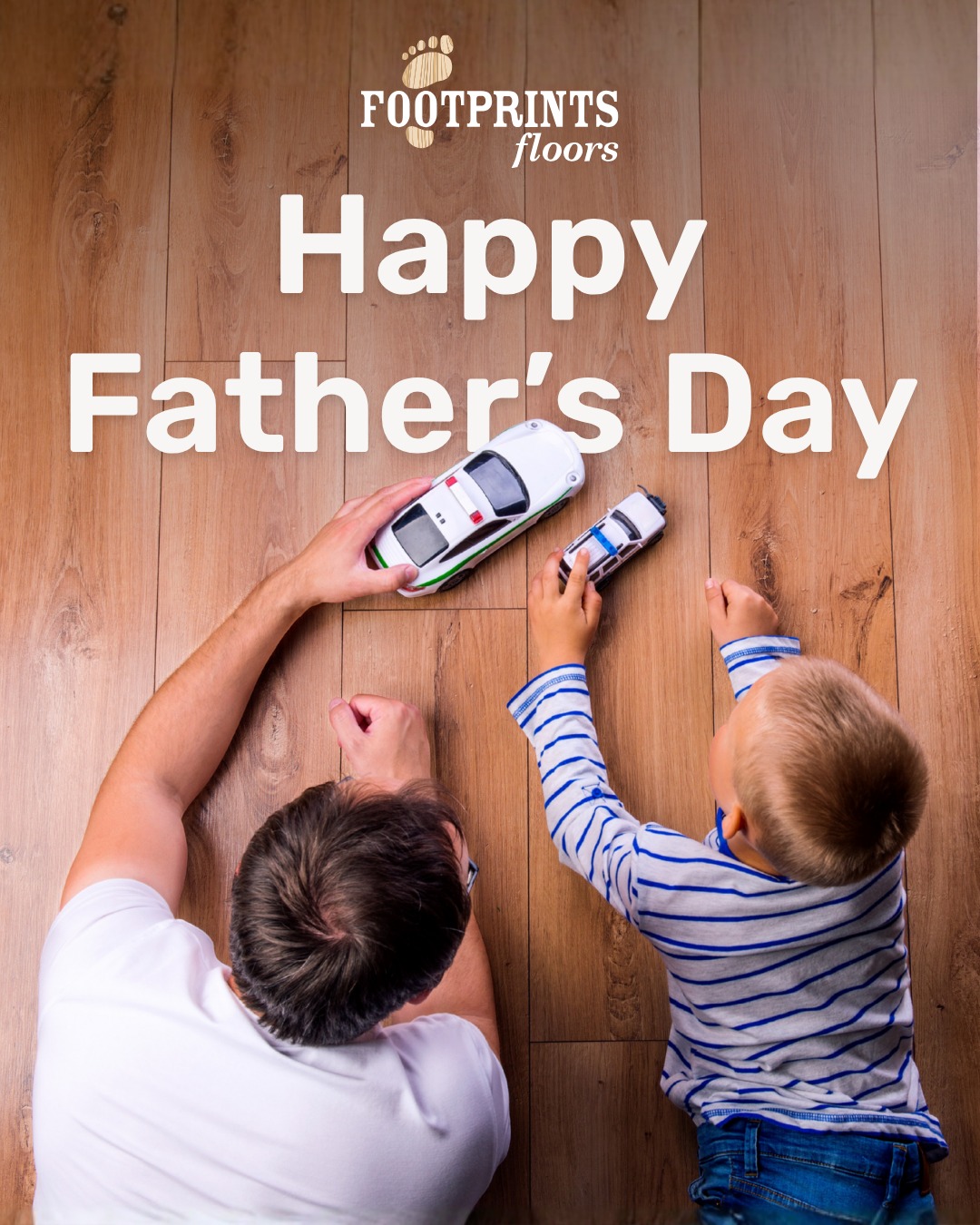 From all of us at Footprints Floors, Happy Father's Day! ❤️

Looking for a gift that lasts longer than a card? If a home update has been on Dad's wish list, Father's Day is the perfect occasion to make it a reality.

Restoring worn hardwood, replacing outdated flooring, or upgrading a staircase can instantly refresh the look and feel of a home and create a space the whole family can enjoy.

Schedule your free estimate today!

