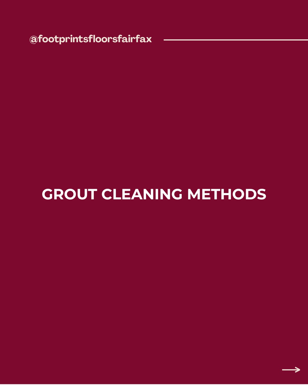 Keeping your tile looking its best doesn't have to be difficult! The right grout cleaning methods can remove built-up dirt, restore your grout lines, and make your tile shine like new. A little care goes a long way toward cleaner, brighter floors and a home you'll love. Need a tile floor installation? Footprints Floors of Fairfax is here to help!

Click the link to visit our website and schedule a free estimate or to learn more.
https://tinyurl.com/ftprntsflrsfrfx

