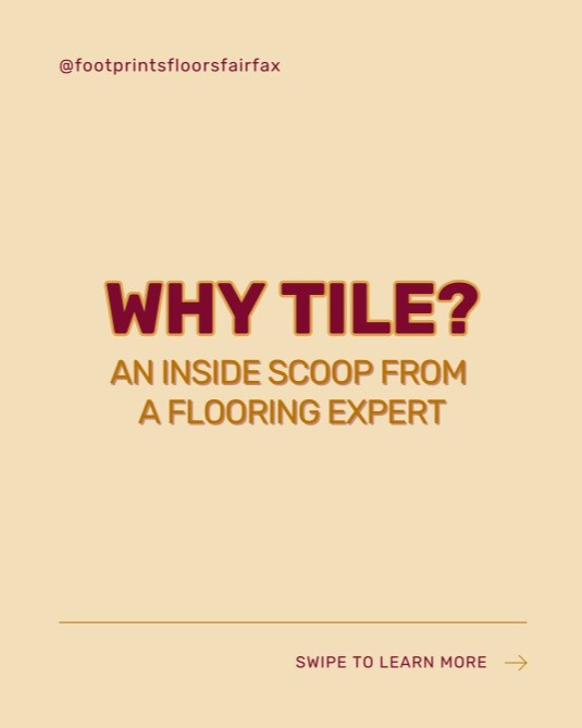 What's the 411 when it comes to tile floors?🤔

Tile is a premier material that has the ability to fit every type of style, from modern to classic to contemporary. 

The only downside? Tile is notorious for being tricky and messy to install, so make sure to contact us for expert installation: 
https://tinyurl.com/ftprntsflrsfrfx

