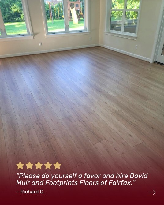 Thanks for your glowing review, Richard! We're thrilled that we could transform this room into a safe, durable, and beautiful place for your kids to play in.

The Footprints crew was able to get in and out in ONE day, transforming this family's flooring from carpet to LVP. We hope to see them again for their next flooring project and hope to see you for your free consultation: http://www.footprintsfloors.com/fairfax 

