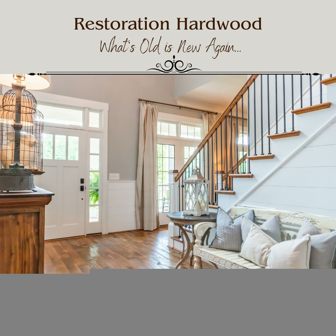 The last post in our sustainability series circles back to restoration. If you've bought a home built in the early to mid-20th century or late 19th century, chances are you may have original hardwood hiding beneath another flooring material (or in plain site). 

As we see it, old hardwood floors are incredibly unique. Each plank tells a story and carries the marks and patina of its past life, adding a touch of rustic charm and history to your home. It's like having a piece of American heritage right beneath your feet!

So before you replace, ask Footprints Floors of Greater Rhode Island about restoration and how it can give new life to old, worn-out wood, reducing the demand for new lumber. Even if a few planks are damaged, we can work with it. Restoration is a simple step towards conserving our natural resources!
Call today, and one of our experts can answer your questions: 401-812-2811.

