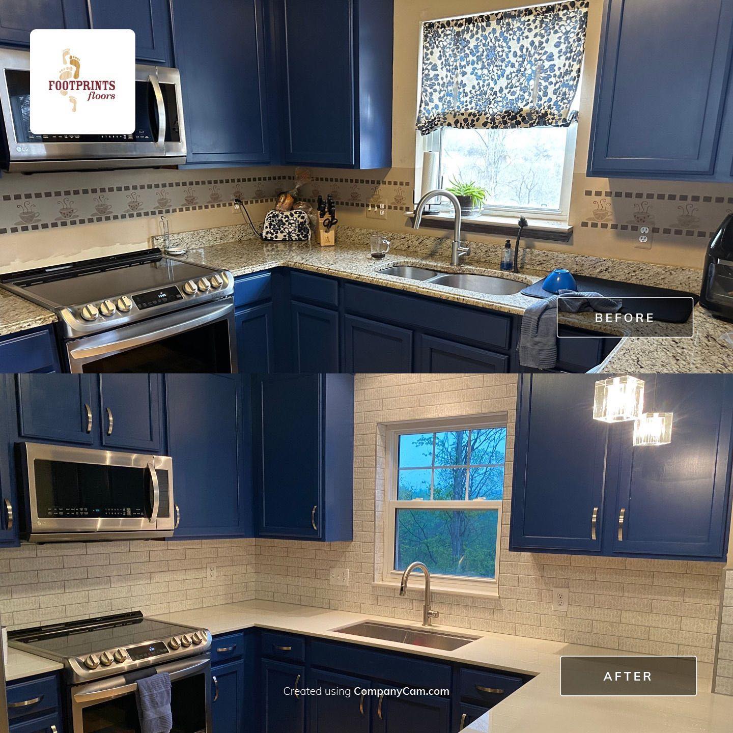 Transforming kitchens, one tile at a time!✨ Our expert tile installation creates stunning kitchen backsplashes that make a statement. Say goodbye to dull walls and hello to a masterpiece of design. Let your kitchen shine with our craftsmanship! 