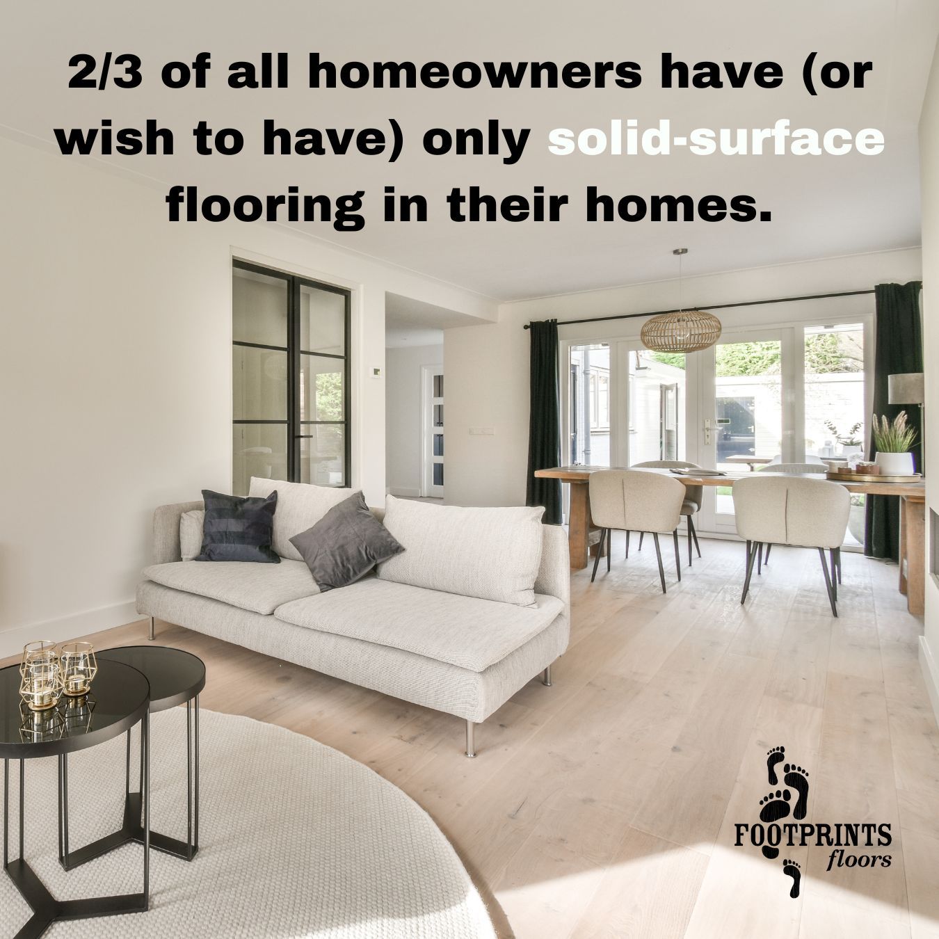 Whether you're buying, selling, renovating, or simply maintaining your home, do it with an understanding that the vast majority of people strongly prefer non-carpeted flooring. Not only does solid-surface flooring minimize allergens, but it also looks incredible!
Interested in replacing your existing carpet with hardwood, LVP, or engineered hardwood? Give Footprints Floors Metro Detroit a call today for an estimate. 248-955-1822

