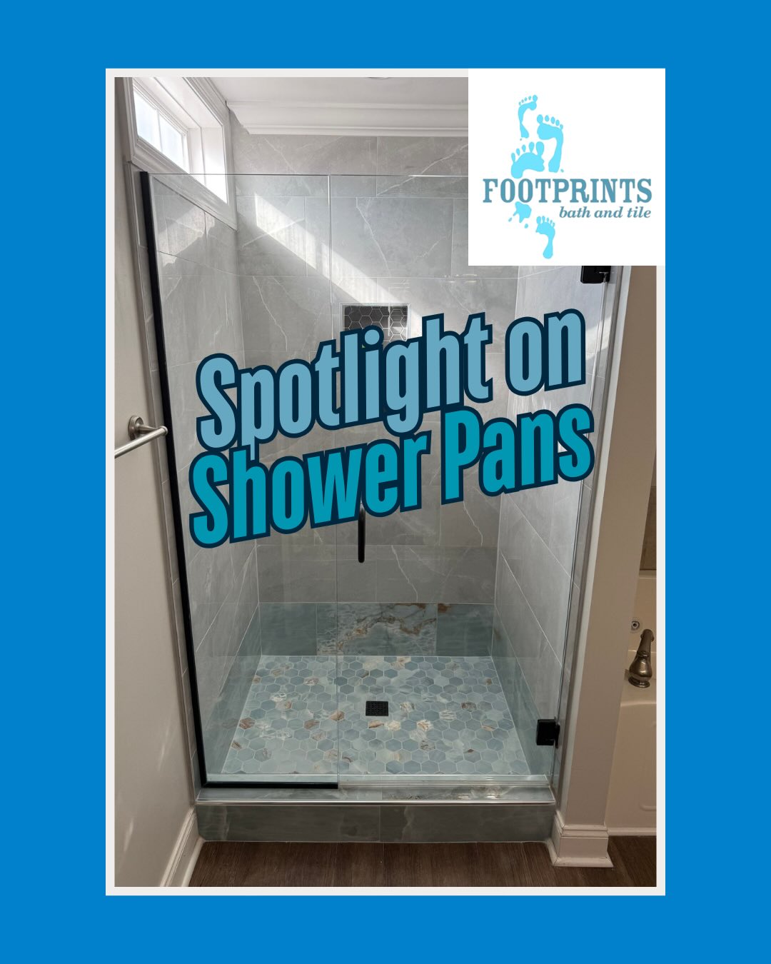 Your shower pan has a very important function: to be a waterproof barrier between the shower and the subfloor. A cracked or broken shower pan can lead to rot and mold underneath your bathroom &mdash; which can also lead to expensive repairs. If your shower pan is cracked, leaking, broken, or simply dirty and you are looking for a refresh, call Footprints Bath and Tile at 615-857-6556 or visit our website: footprintsbathandtile.com/nashville