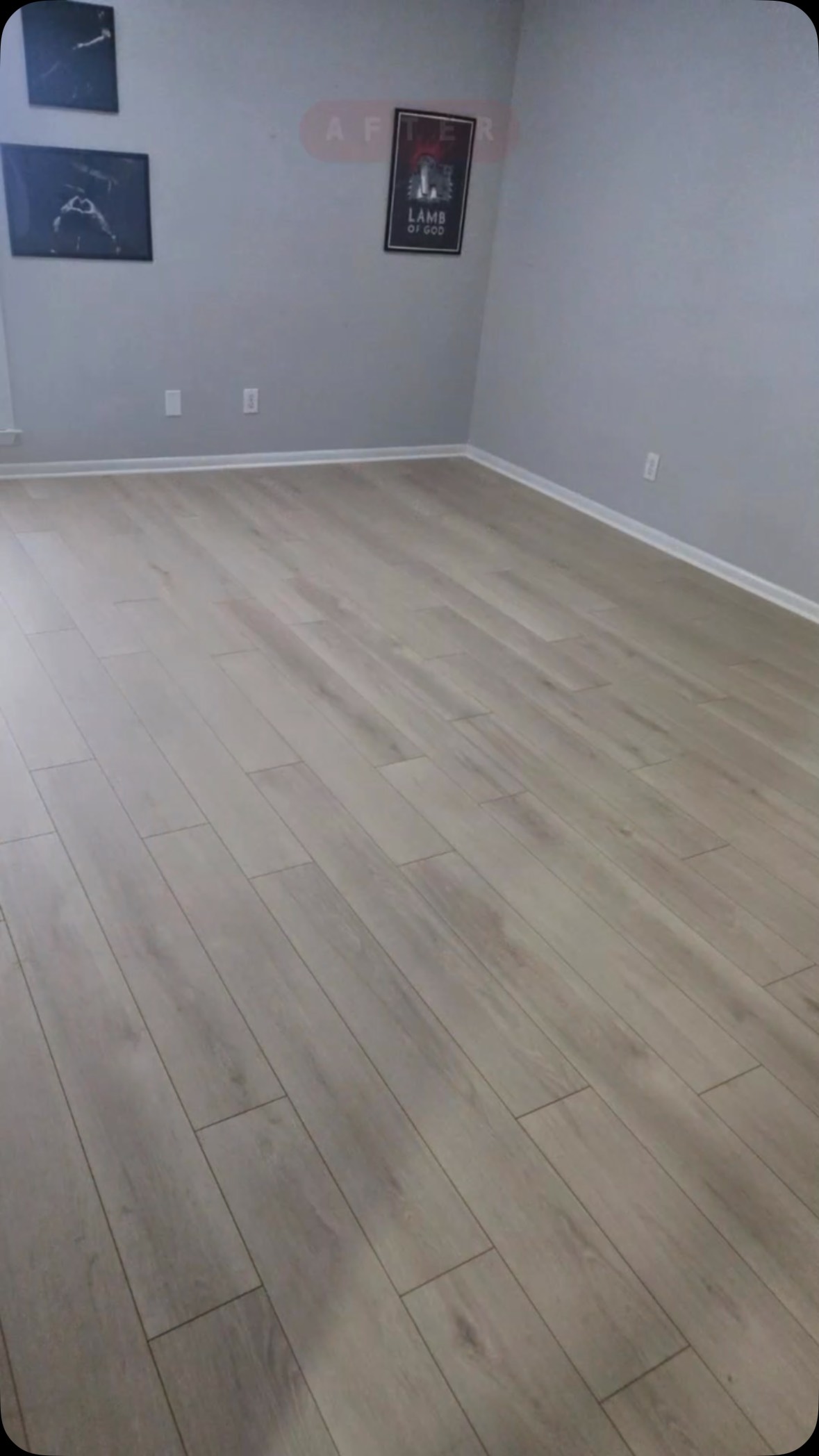 Before/After and WOW. 🏠✨Footprints Floors Nashville pulled out old floating floors and worn parquet, then laid fresh click-lock LVP across the living room and kitchen &mdash; plus a stunning black-and-white checkerboard tile at the entryway. Ready to upgrade your floors? Drop a comment or send us a DM!  