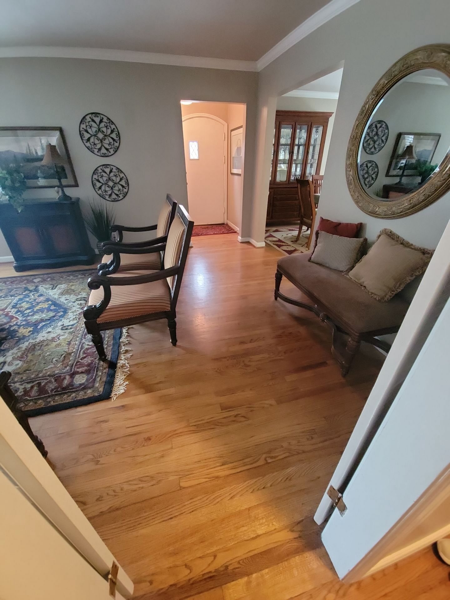 There&rsquo;s something incredibly satisfying about seeing tired hardwood brought back to life. Every board has its own story, and it&rsquo;s rewarding to reveal the natural beauty that&rsquo;s been there all along. This hardwood floor, refinished by Footprints Floors of Northern Utah, showcases the timeless character of real wood with a smooth, durable finish that&rsquo;s built to last