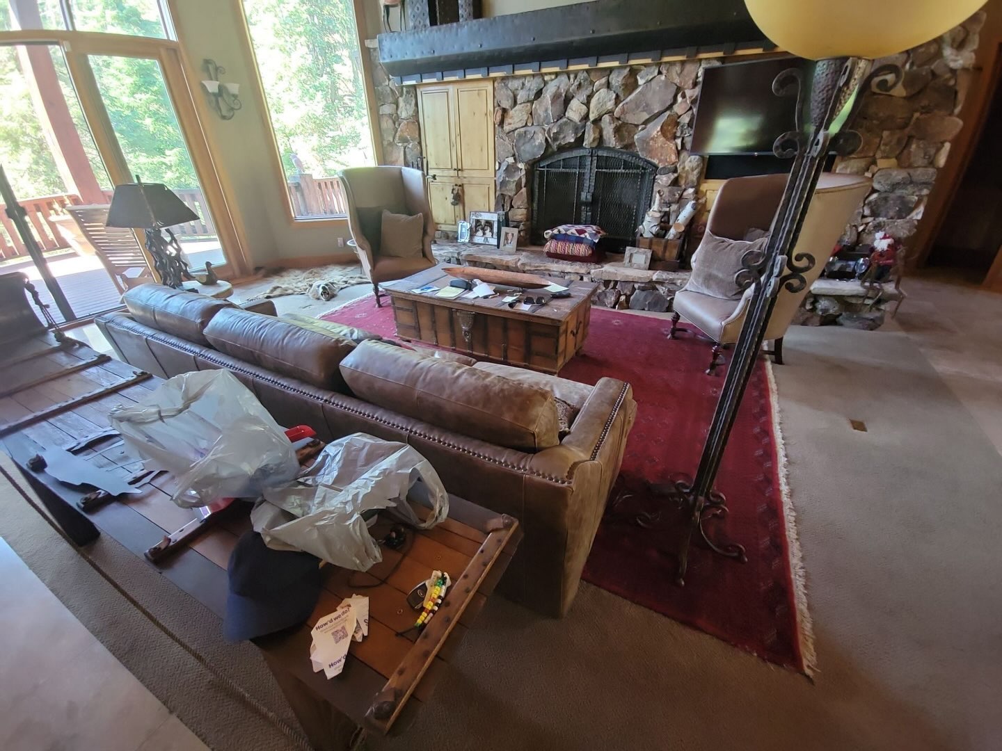 There&rsquo;s something special about a wood look that instantly brings warmth and character to a living space. 🤎
This rich, beautifully varied flooring adds depth and a timeless feel while complementing the natural stone fireplace and stunning views beyond the windows. The result? A welcoming living room that feels both elevated and perfectly at home in its surroundings.

Thank you for trusting us a FootPrints Floors of Northern Utah with this project.