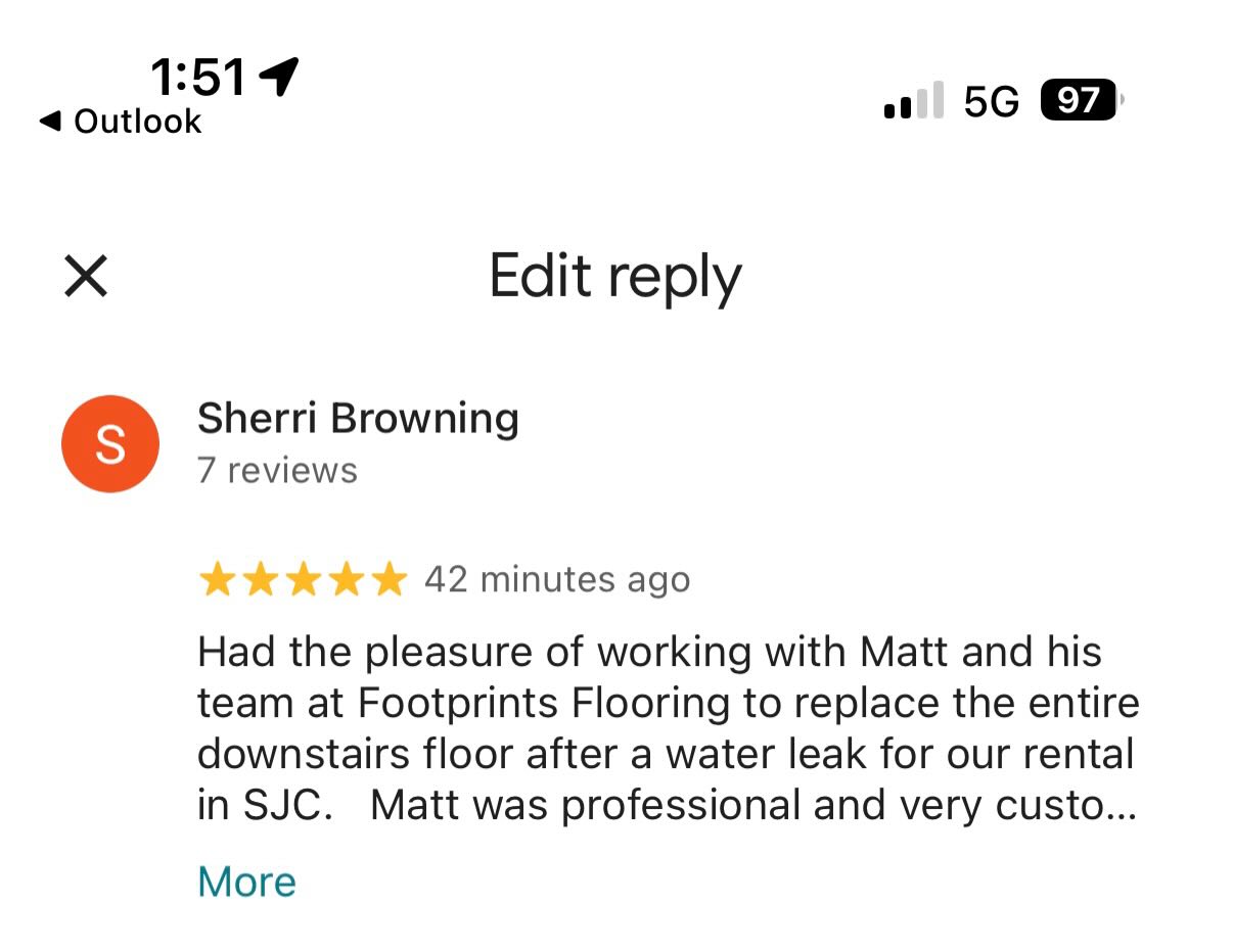 ⭐️⭐️⭐️⭐️⭐️ Another 5-Star Review!

There&rsquo;s no greater compliment than hearing from a happy customer!

We truly appreciate every review and every opportunity to earn your trust. From the first phone call to the final installation, our goal is to provide exceptional craftsmanship, honest service, and an experience you can feel confident recommending.

Thank you to our amazing customers for your continued support and for taking the time to share your experience. Your feedback inspires us to keep delivering our very best every day.

If you&rsquo;ve worked with us, we&rsquo;d love to hear about your experience!

HomeImprovement Windows Doors Glass Flooring SupportLocalBusiness