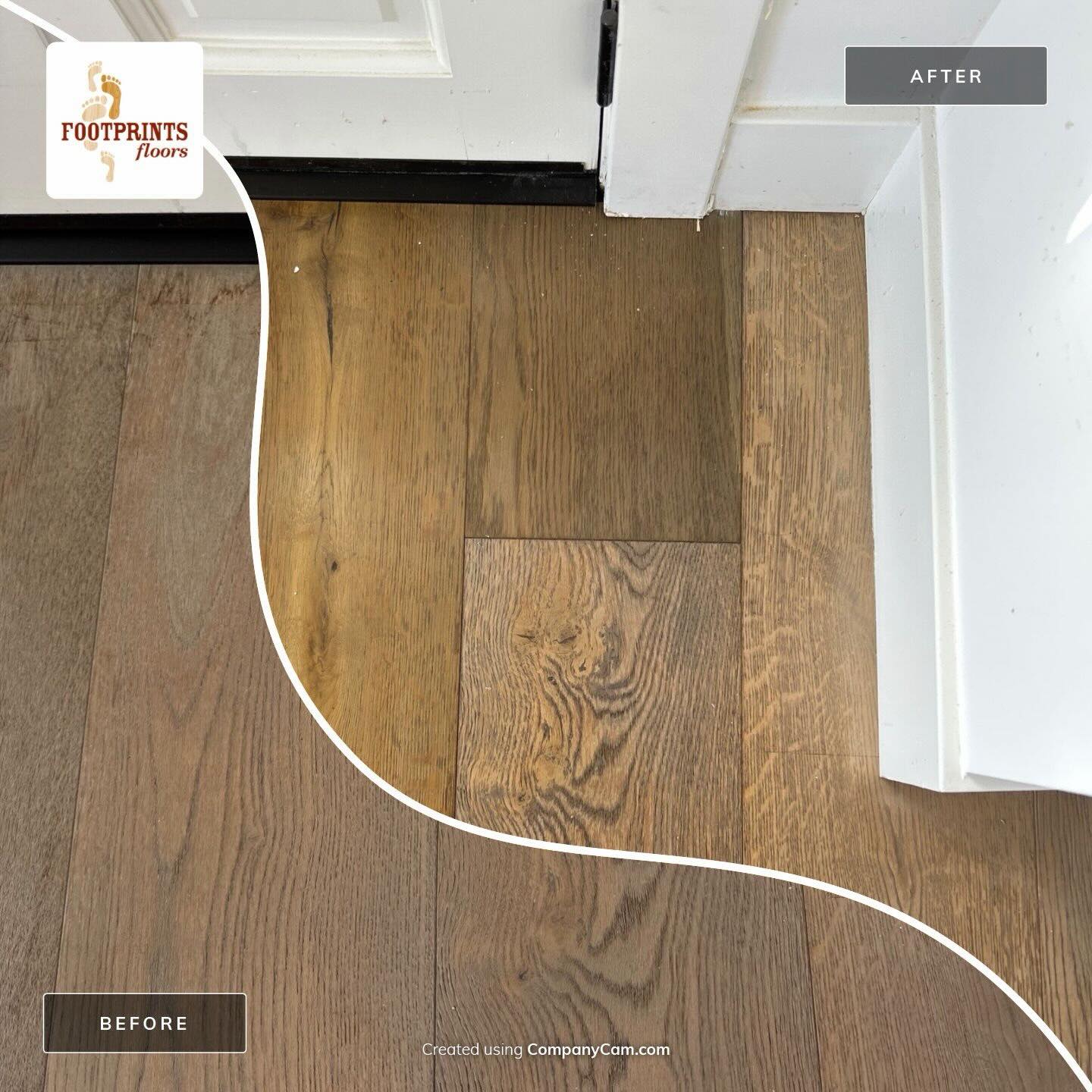 ✨ Small Project, Big Transformation! ✨

This floor had seen its share of wear and tear, but with a professional refinishing touch, we were able to repair the damaged areas and bring its natural beauty back to life. 🏡

Even smaller refinishing projects can make a huge impact, restoring character, improving appearance, and extending the life of your flooring.

If your hardwood floors need a refresh, we&rsquo;re here to help bring them back to their best!

