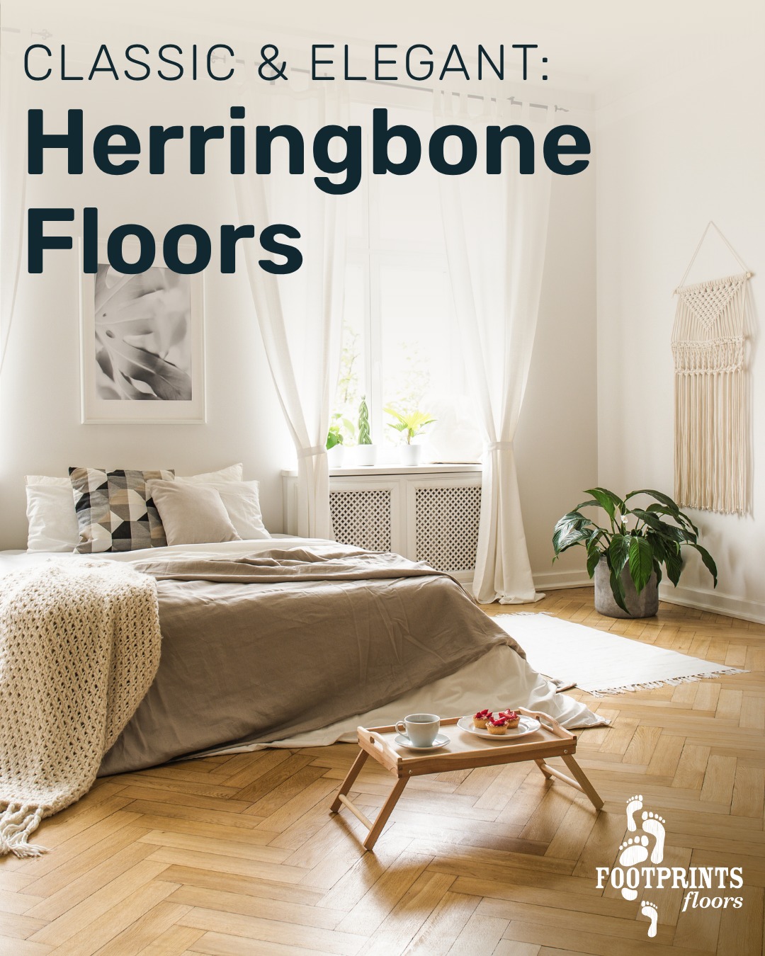Looking for a flooring style that never goes out of fashion? ✨ Herringbone flooring combines timeless craftsmanship with eye-catching design.

Its signature zigzag pattern creates movement, highlights the natural beauty of the wood, and adds visual interest to any room. Herringbone works well in classic or contemporary spaces and has a high-end look that boosts property value.

Ready to upgrade your floors? Contact Footprints Floors Portland to explore hardwood flooring options and find the perfect pattern for your home.👣

