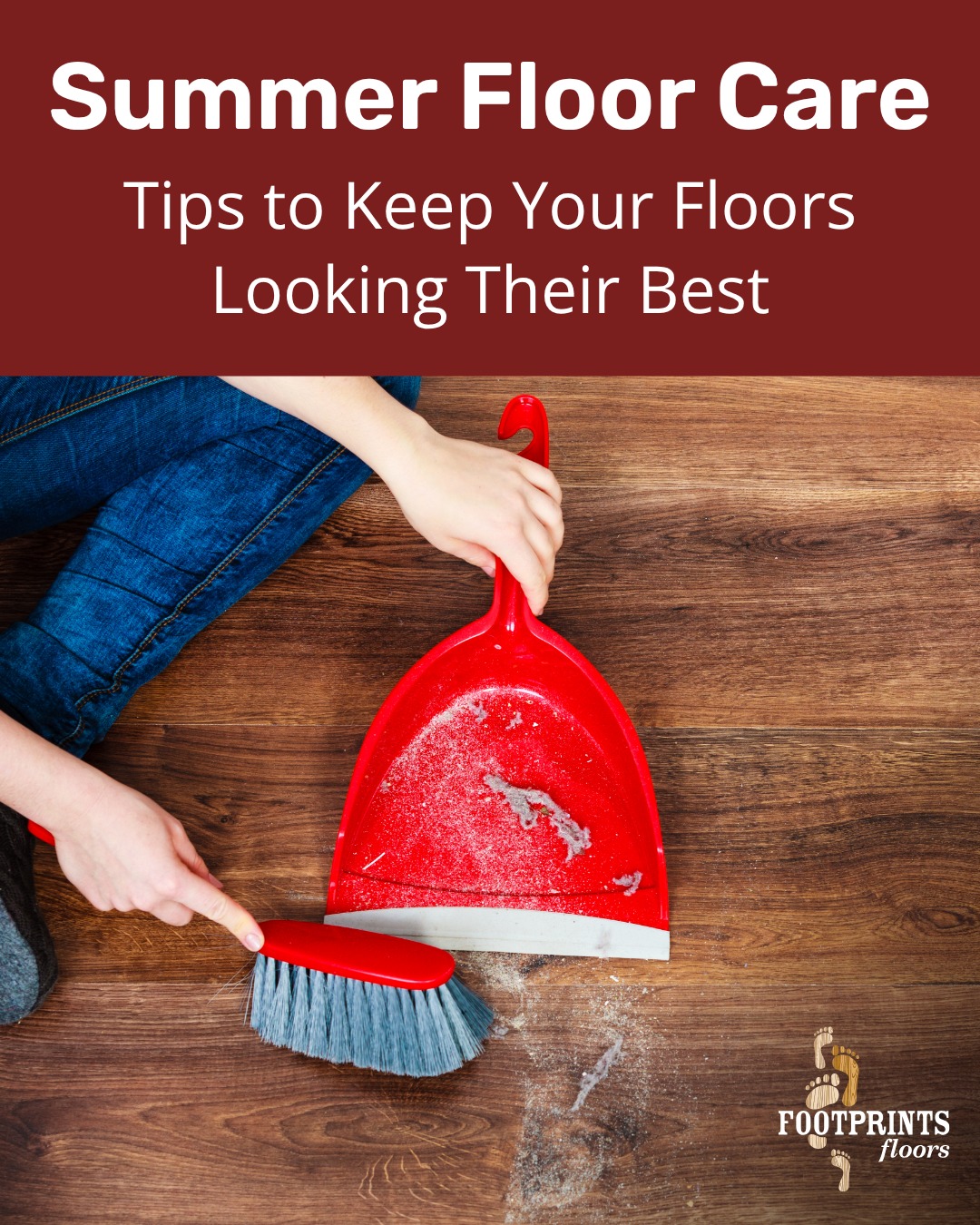 Summer is finally here! Are your floors ready for the season?

Between the heat, sand, moisture, and extra foot traffic, summer can be tough on your floors. Here are a few simple ways to protect them:

☀️ Use entry mats to catch sand and dirt
☀️ Sweep regularly to prevent scratches from debris
☀️ Wipe up water quickly after pool days and summer storms
☀️ Keep indoor temperatures consistent to help reduce hardwood movement

If your floors are showing signs of wear, Footprints Floors Sandy Springs is here to help with repairs, refinishing, and more. Contact us today for a free estimate!


