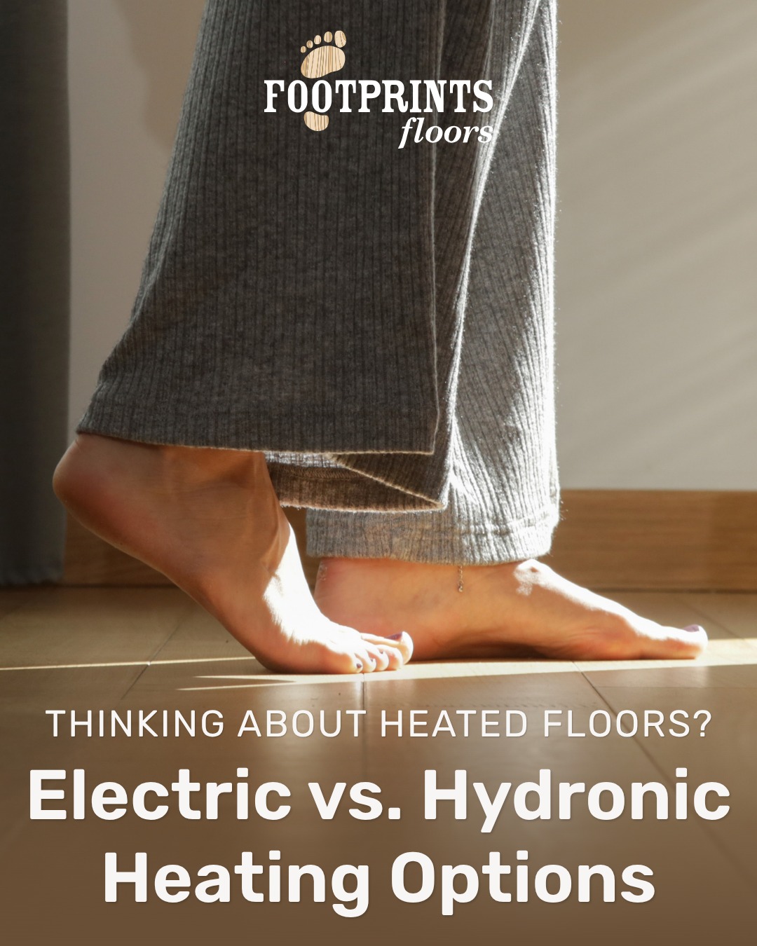Thinking about radiant heated floors? 🔥 Here's what homeowners should know before choosing a heating system for their home: 

✔️ Electric Radiant Heating
Best for smaller spaces like bathrooms or kitchens. Electric systems heat up quickly, are easier to install, and the initial installation is cost-effective

✔️ Hydronic Radiant Heating
Ideal for larger areas or whole-home heating. These systems use heated water through tubing beneath the floor and can be more energy-efficient long term.

No matter which option you choose, radiant heat adds comfort, luxury, and value to your home, especially during colder months. 🏡

👉 Learn more about our radiant heating floor installation services here: https://footprintsfloors.com/lancaster/services/flooring-installation/heated-flooring

