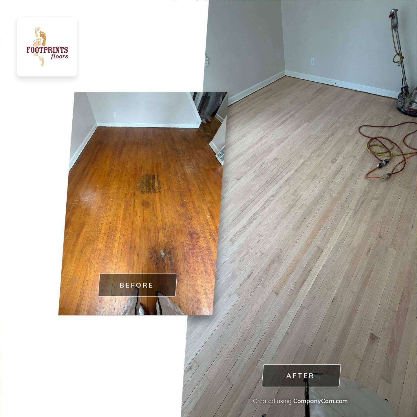 ✨ From Hidden to Beautiful ✨

This home had old carpet covering up original hardwood floors for years&hellip; and look what was underneath!

📸 Before: Stained, tired hardwood buried under carpet.
🔨 During: Sanded down to raw wood &mdash; clean, fresh, and full of potential.

It&rsquo;s always amazing to uncover solid hardwood hiding in plain sight. Once sanded, you can really see the character of the wood grain come back to life.

Stay tuned for the finished product! 👀

If you&rsquo;ve got carpet and are wondering what&rsquo;s underneath, we&rsquo;d be happy to take a look.

&mdash; Footprints Floors