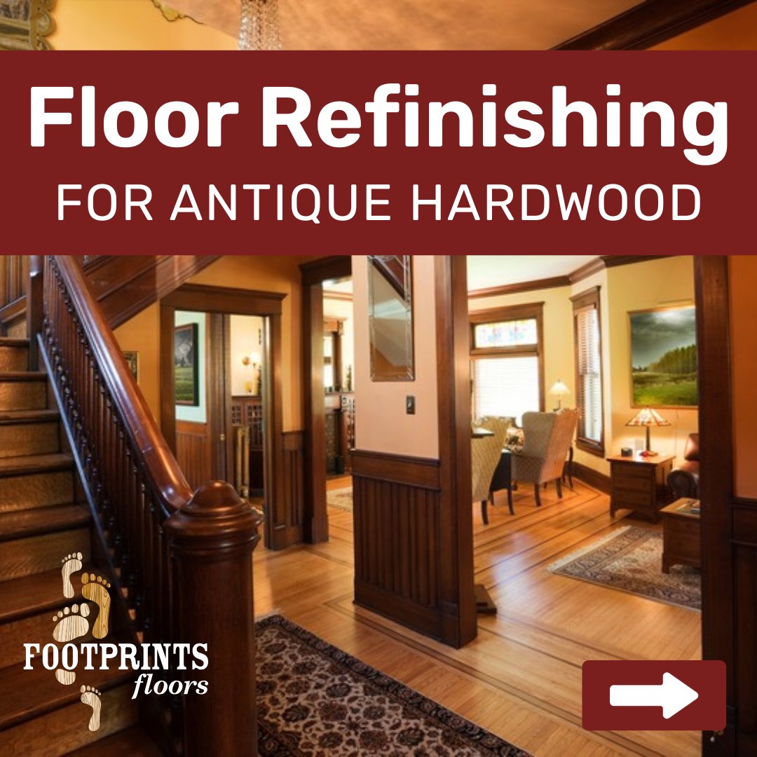 Do you live in an old home with original hardwood floors? Have you considered replacing them, but just can't let go of the history and character they add to your space? 

There's another option!

At Footprints Floors Waukesha, we offer antique hardwood refinishing services for durable flooring materials, such as:

✅ Oak
✅ Maple
✅ Heart pine
✅ Other solid hardwoods

Keep in mind, some older floors may be too thin or damaged for restoration, especially if they've been refinished multiple times.

📞 Call 262-400-2660 to schedule your free consultation and find out if your antique floors qualify!

