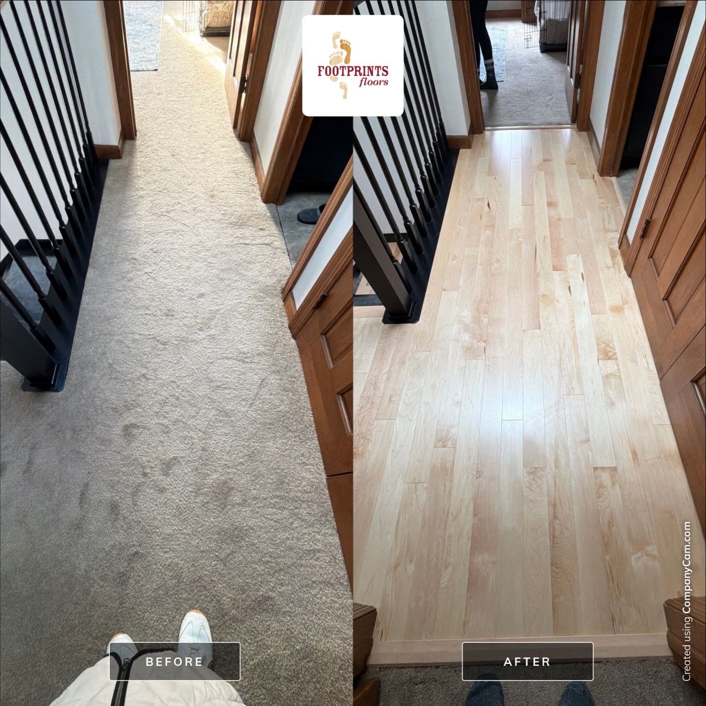 ✨ Out with the old carpet&hellip; and in with timeless maple hardwood floors! ✨

This hallway got a major upgrade after removing worn carpet and installing beautiful new maple flooring. The clean, natural wood tones instantly brighten the space and create a fresh, updated look that will last for years. 🏡

Hardwood floors not only add beauty &mdash; they&rsquo;re easier to clean, more durable, and add value to your home.