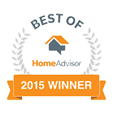Footprints Floors Castle Rock HomeAdvisor 2015 winner badge.
