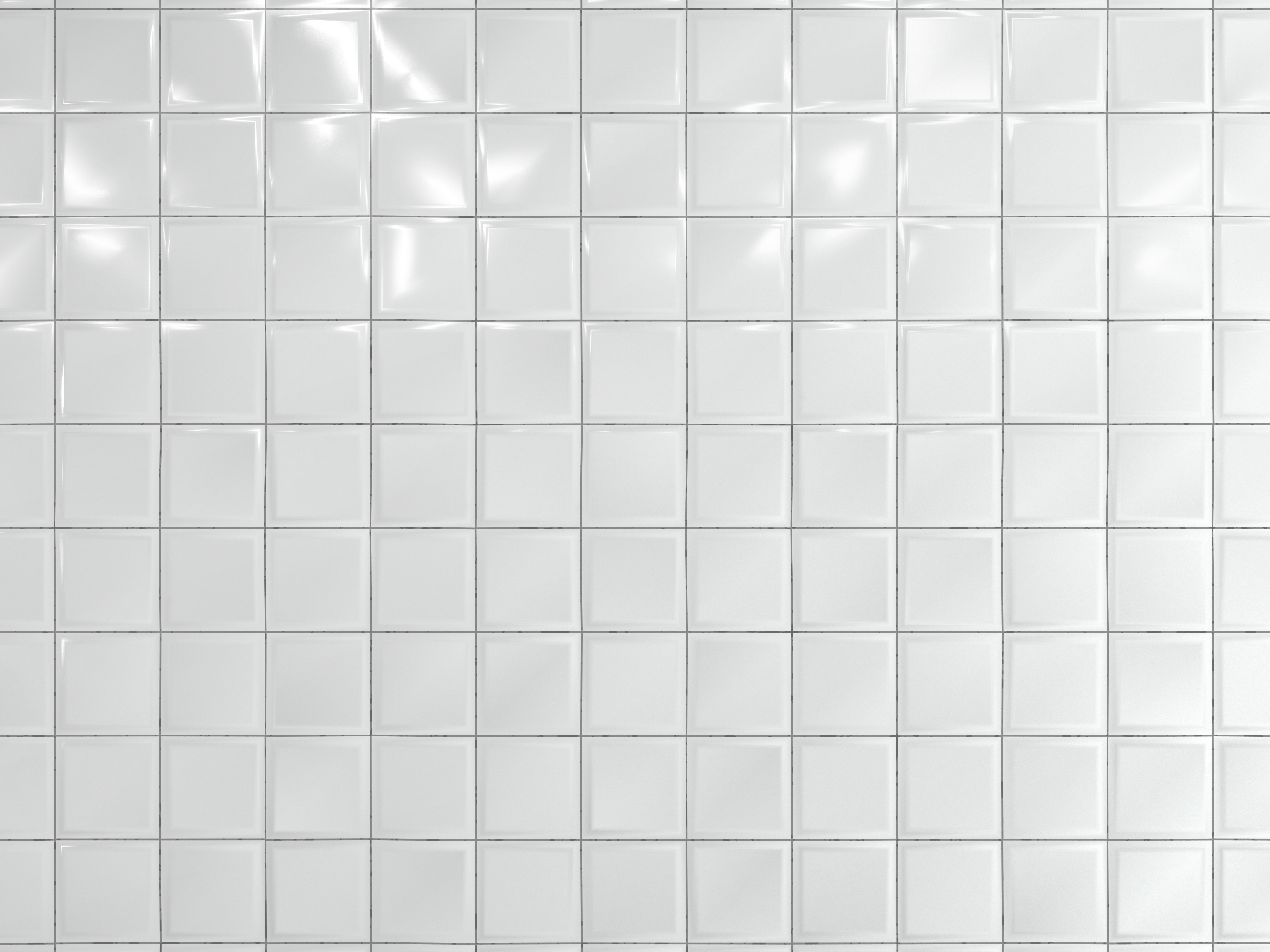 A closeup of a porclain tile backsplash.