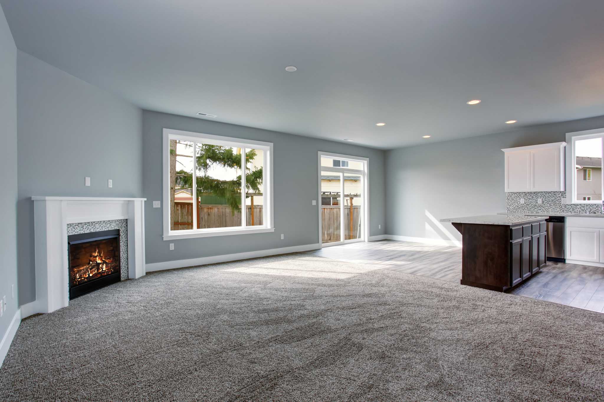 An image of a modern home in Fairfield / Napa with a beautiful carpet installation.