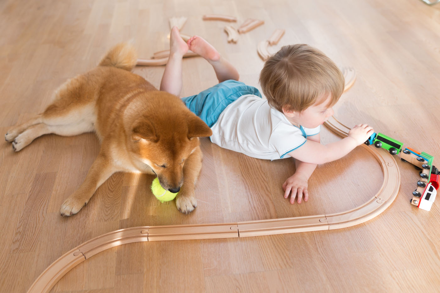 An image of two people playing chess on their hardwood floors.